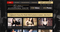 Desktop Screenshot of goddesssnow.com